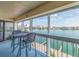 Balcony with seating offering views of the waterfront at 640 Bayway Blvd # 302, Clearwater Beach, FL 33767