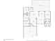 Floor plan displaying home layout and dimensions of rooms and layout at 815 Sandy Trail Pl, Brandon, FL 33511