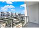 Scenic waterfront view from the balcony overlooking a marina and luxury residences at 920 N Osceola Ave # 301, Clearwater, FL 33755