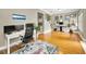 Spacious home office with hardwood floors and natural light at 10035 New Parke Rd, Tampa, FL 33626