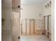 Bathroom undergoing renovation, featuring a glass-enclosed shower at 106 13Th Ave, St Pete Beach, FL 33706