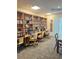 Well-stocked library with computers and reading areas at this senior living community at 1142 Sweet Jasmine Dr, Trinity, FL 34655
