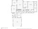 Floor plan displays the layout of the home's first floor including living spaces and garage at 13533 Bay Lake Ln, Tampa, FL 33618