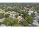 Aerial view of the home with a red arrow indicating the location within the neighborhood at 1400 23Rd S Ave, St Petersburg, FL 33705
