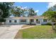 Charming single-story home featuring a manicured lawn, light blue exterior, and welcoming front entrance at 1400 23Rd S Ave, St Petersburg, FL 33705