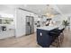 Contemporary kitchen featuring stainless steel appliances, a center island, and modern cabinetry at 1400 23Rd S Ave, St Petersburg, FL 33705