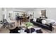 Modern living room featuring an open floor plan, contemporary decor, and hardwood floors at 1400 23Rd S Ave, St Petersburg, FL 33705