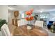Cozy dining area with round wooden table and bright natural light, perfect for casual meals and gatherings at 1400 Gandy N Blvd # 1504, St Petersburg, FL 33702
