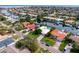 Waterfront homes in a residential area, each with private boat docks and lush landscaping at 1960 Montana Ne Ave, St Petersburg, FL 33703