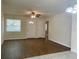 Inviting living room with wood laminate flooring and ample natural light at 206 Circle Hill Dr, Brandon, FL 33510