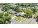 Aerial view of a lovely home with lush landscaping and a tranquil neighborhood setting at 2724 Ashwood Ct, Clearwater, FL 33761
