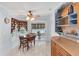 Charming breakfast nook featuring a small table with wood chairs at 520 Canal Way, Oldsmar, FL 34677