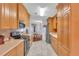 Bright kitchen with stainless steel appliances and plenty of cabinet space at 520 Canal Way, Oldsmar, FL 34677