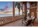 Charming waterfront balcony with seating and scenic water views at 5810 Mariner St, Tampa, FL 33609