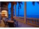 Relaxing outdoor balcony features a seating area and beautiful ocean views at 5810 Mariner St, Tampa, FL 33609