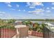 Roof deck features a table and chairs with a beautiful view of the inter coastal waterway at 5810 Mariner St, Tampa, FL 33609