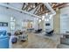 Spacious clubhouse with ample seating, tables, and a modern, stylish design at 5933 Caldera Ridge Dr, Lithia, FL 33547