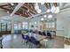 Large community clubhouse featuring social gathering areas with a modern farmhouse aesthetic at 5933 Caldera Ridge Dr, Lithia, FL 33547