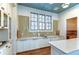 Stylish kitchen featuring sleek countertops, ample cabinet space, and modern fixtures for a contemporary feel at 5933 Caldera Ridge Dr, Lithia, FL 33547