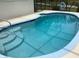 Inviting backyard pool with clear blue water and easy-access steps perfect for summertime relaxation at 6488 Robinswood Ave, Brooksville, FL 34602