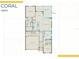 Detailed floor plan showcasing the layout of the Coral 84600 model with owner's suite and extended lanai at 7614 Addison Ave, Bradenton, FL 34210