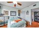 Cozy bedroom with hardwood floors and access to laundry at 7922 Sailboat Key S Blvd # 608, South Pasadena, FL 33707