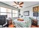 Bedroom with large window, neutral paint and decor at 7922 Sailboat Key S Blvd # 608, South Pasadena, FL 33707