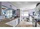 Bright eat-in kitchen with granite countertops, white cabinets, stainless steel appliances, and lots of natural light at 7922 Sailboat Key S Blvd # 608, South Pasadena, FL 33707