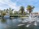 Beautiful fountain at the entrance, complementing the upscale landscaping and welcoming atmosphere at 7922 Sailboat Key S Blvd # 608, South Pasadena, FL 33707