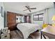 Cozy bedroom with a built-in wardrobe and a large window for natural light at 9114 Dorsey St, Spring Hill, FL 34608