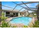 Enclosed pool area with brick pavers, landscaping and a peaceful ambiance perfect for outdoor living at 9114 Dorsey St, Spring Hill, FL 34608
