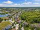 Aerial view of the community featuring a home with a large lot, beautiful landscaping at 10837 Breaking Rocks Dr, Tampa, FL 33647