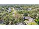 Overhead view showcases lush greenery and various architectural home styles within neighborhood at 1103 Old Mill Pond Rd, Palm Harbor, FL 34683