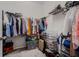 Walk-in closet with ample storage space and wire shelving for organization at 11917 Greenchop Pl, Riverview, FL 33579