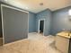 Large bathroom with double sinks and vanity at 12349 Wasatch Ct, New Port Richey, FL 34654