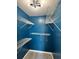 Walk-in closet with metal shelving and blue walls at 12349 Wasatch Ct, New Port Richey, FL 34654