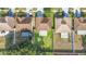 Aerial view of several homes with fenced yards, well-kept lawns, and inviting patio areas at 12426 Dawn Vista Dr, Riverview, FL 33578