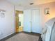 Bedroom showing closet space and a view into the bathroom at 12426 Dawn Vista Dr, Riverview, FL 33578