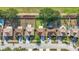 A neighborhood showcases homes with cozy backyards, tidy lawns, and lovely patio arrangements at 12426 Dawn Vista Dr, Riverview, FL 33578