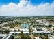 Overhead view of the real estate property highlighted with a location pin surrounded by a green space at 1316 W Carmen St # 2, Tampa, FL 33606