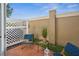 Private patio with stylish seating, perfect for outdoor relaxation at 13310 Thoroughbred Loop, Largo, FL 33773