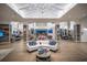 A stylish community lobby features comfortable seating and modern decor at 19877 Sea Glass Cir, Land O Lakes, FL 34638