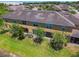 Aerial view showcases this townhome's spacious backyard, community, and landscaping at 2234 Lennox Dale Ln, Brandon, FL 33510
