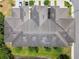 Birds eye view of the roof and overall footprint of this townhome at 2234 Lennox Dale Ln, Brandon, FL 33510