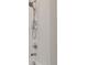 Shower with white tiled walls and modern fixture at 2234 Lennox Dale Ln, Brandon, FL 33510