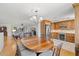 Charming dining area connected to the kitchen and living room for easy entertaining at 261 Kentucky Ave, Crystal Beach, FL 34681