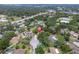 Aerial view of a quiet neighborhood with lush trees, highlighting a peaceful residential community at 30 Pinetree Ct, Palm Harbor, FL 34683