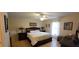 Bedroom features a comfortable bed, bedside lamps, and a serene atmosphere, perfect for relaxation at 3505 Tarpon Woods Blvd # P408, Palm Harbor, FL 34685