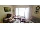 Comfortable sitting area features natural light through large windows, neutral curtains, and cozy seating options at 3505 Tarpon Woods Blvd # P408, Palm Harbor, FL 34685