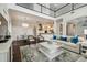 Open-concept living room with a view of the dining area and kitchen at 4206 W Sevilla St, Tampa, FL 33629